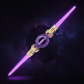 Kids' Halloween Toy Double Blade LED Light Up Retractable with Spinning Handle - Image 1