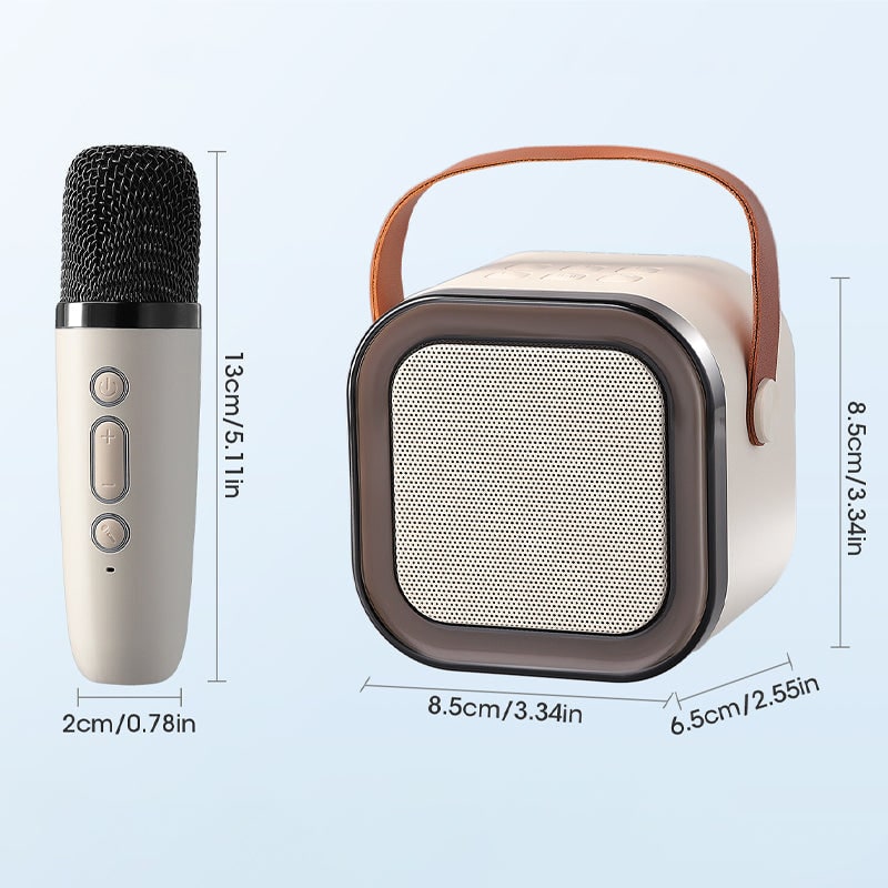 Kids' Mini Karaoke Machine with Wireless Microphones and Bluetooth Speaker - Image 10