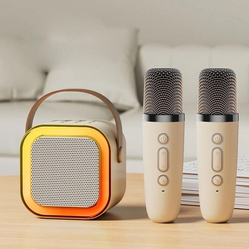 Kids' Mini Karaoke Machine with Wireless Microphones and Bluetooth Speaker - Image 6
