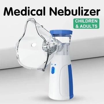 Kids' Portable Nebulizer Machine with Battery Power Face Mask and Fine Mist for Asthma - Image 3
