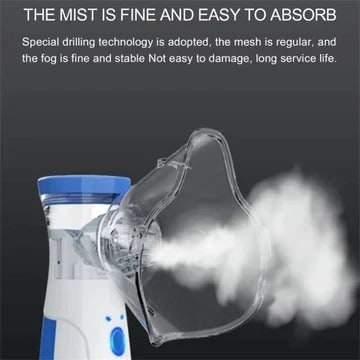 Kids' Portable Nebulizer Machine with Battery Power Face Mask and Fine Mist for Asthma - Image 4