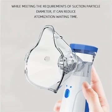 Kids' Portable Nebulizer Machine with Battery Power Face Mask and Fine Mist for Asthma - Image 9