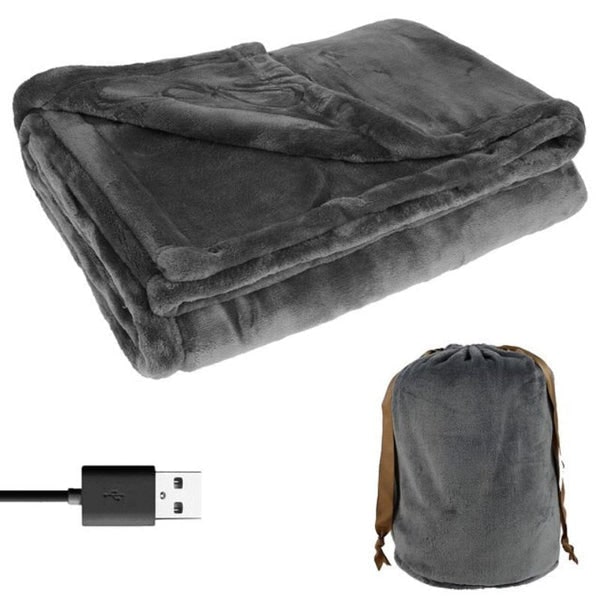 Kids' Queen Size Battery Operated Electric Blanket with Cordless USB Heating and Fleece Throw - Image 3