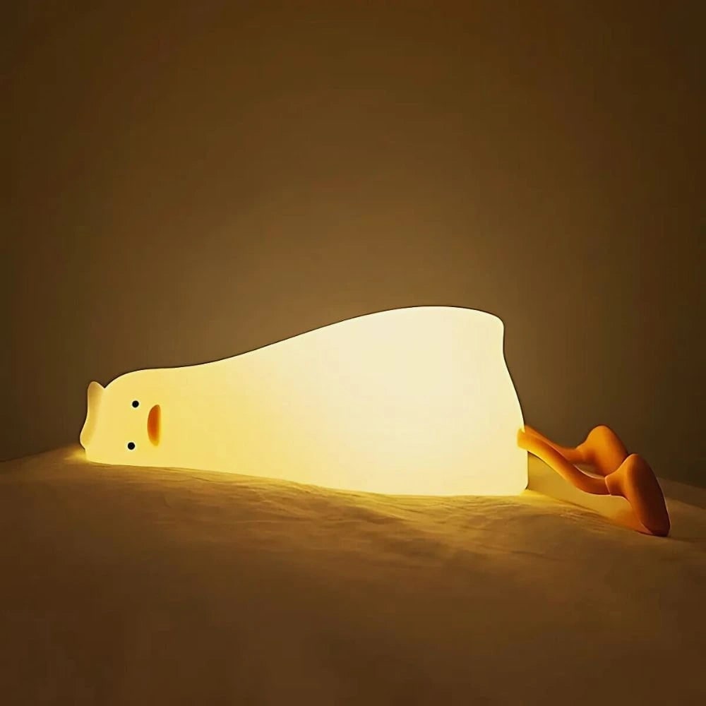 Kids' Rechargeable Silicone Night Light with Touch Activated Control and Warm LED Glow - Image 1