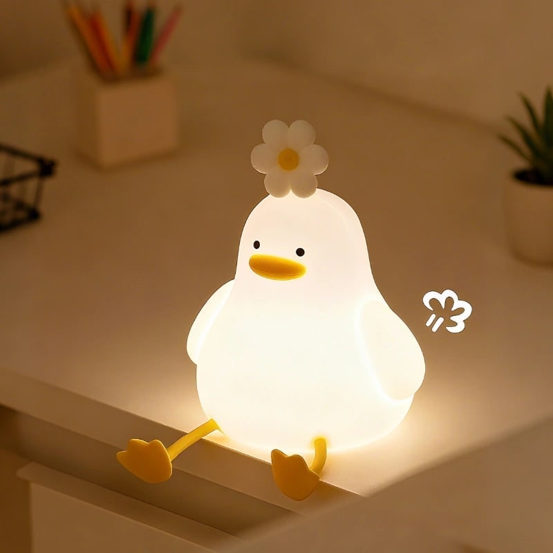 Kids' Rechargeable Silicone Night Light with Touch Activated Control and Warm LED Glow - Image 17
