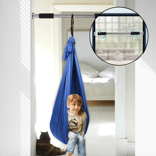 Kids' Sensory Swing Cocoon with Elastic Fabric for Therapy and Calm - Image 2