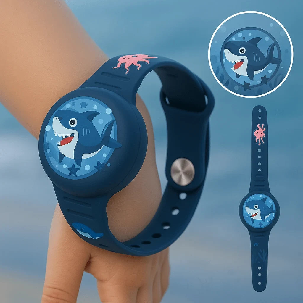 Kids' Silicone Airtag Wristband with Adjustable Strap and Cartoon Graphics - Image 5