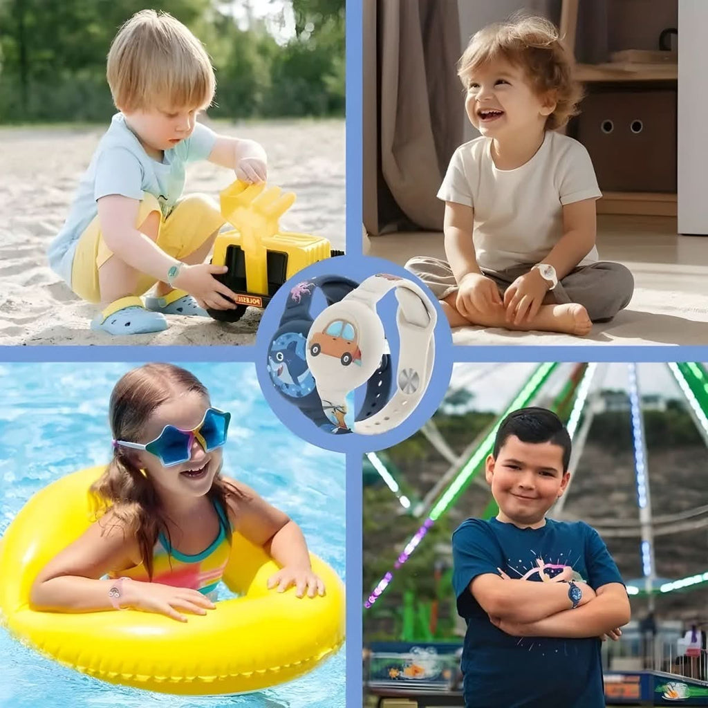 Kids' Silicone Airtag Wristband with Adjustable Strap and Cartoon Graphics - Image 6