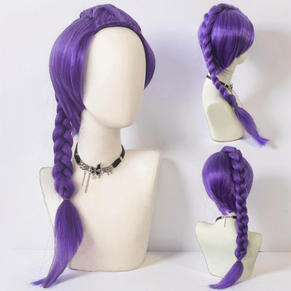 Kids' Synthetic Pink Costume Wig for Halloween Cosplay and Dress-Up - Image 10