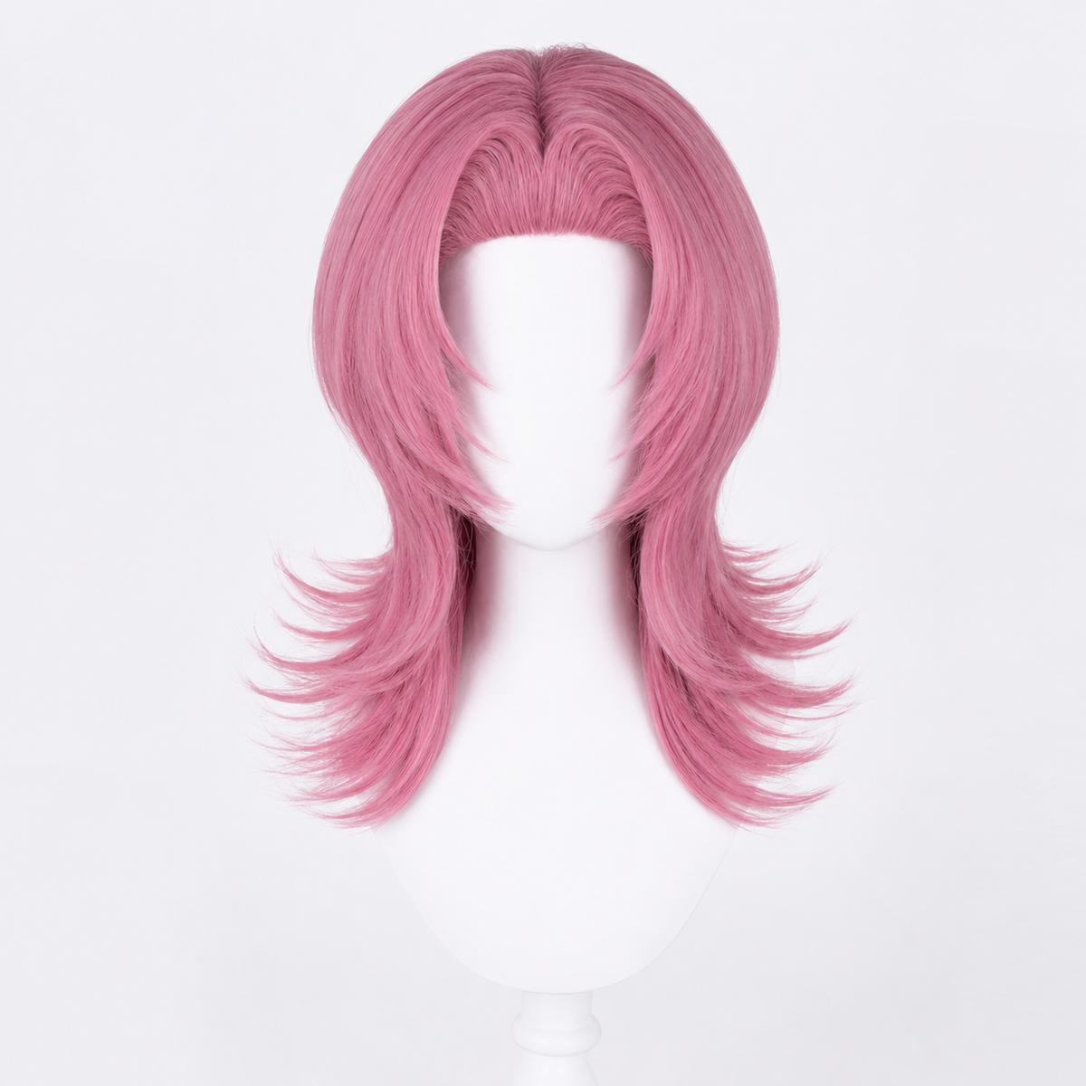 Kids' Synthetic Pink Costume Wig for Halloween Cosplay and Dress-Up - Image 7