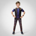 Kids' Zombie Costume with Zip-Up Vest and Tattoo Details for Halloween - Image 1