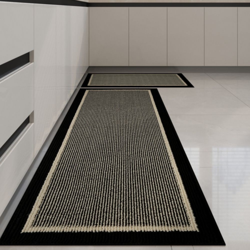 Kitchen Runner Rug Non Slip with Textured Woven Surface and Skid Backing - Image 1