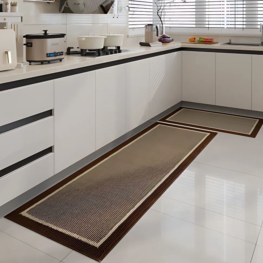 Kitchen Runner Rug Non Slip with Textured Woven Surface and Skid Backing - Image 5