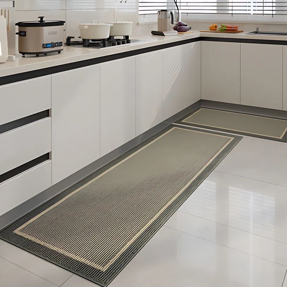 Kitchen Runner Rug Non Slip with Textured Woven Surface and Skid Backing - Image 6