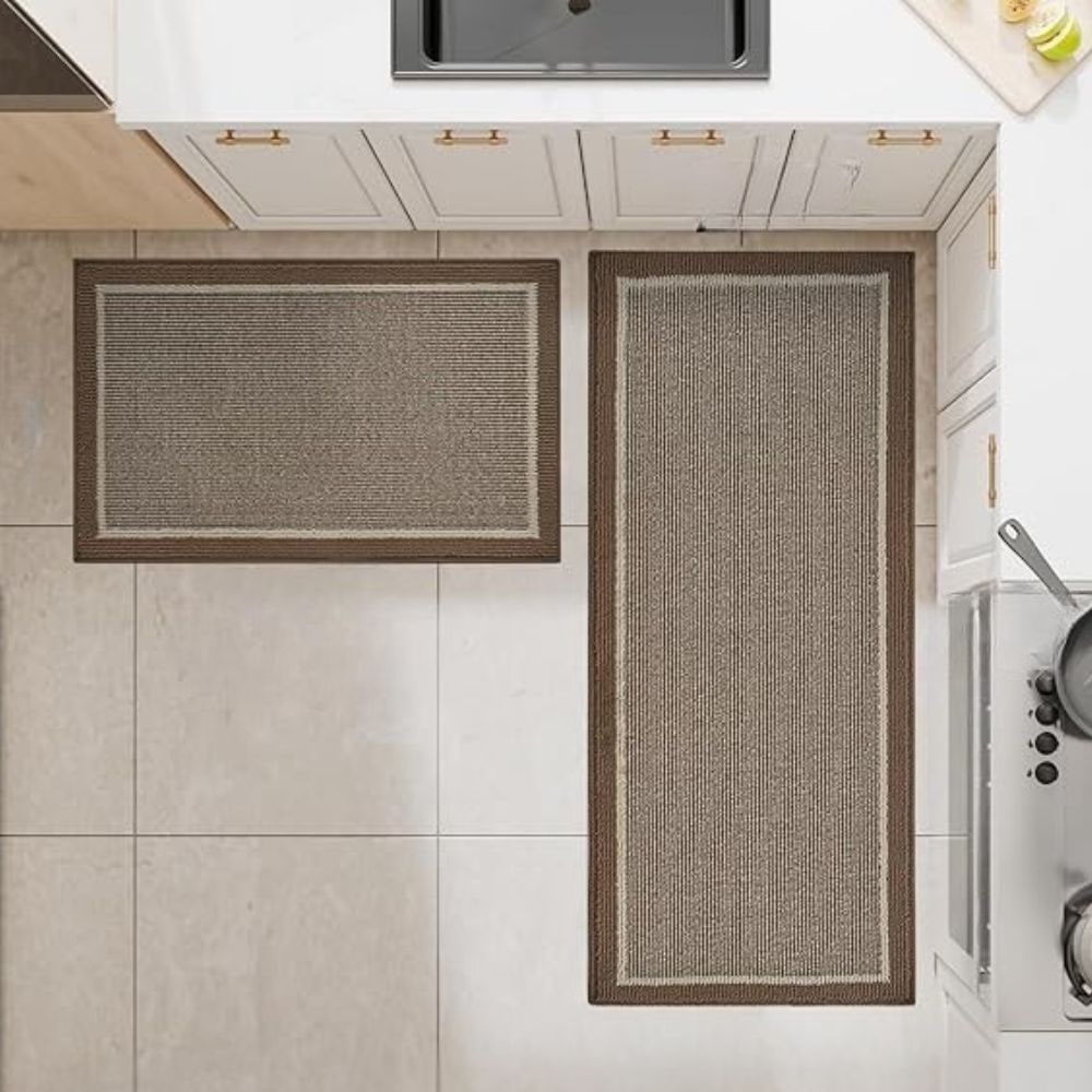 Kitchen Runner Rug Non Slip with Textured Woven Surface and Skid Backing - Image 9