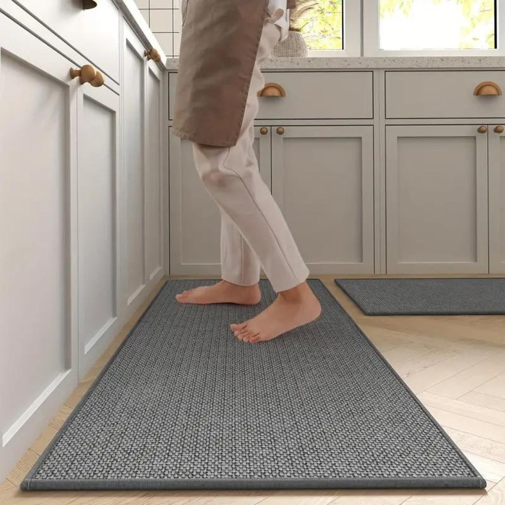 Kitchen Runner Rugs with Cushioned Support Woven Basketweave Non Slip Floor Mat - Image 2