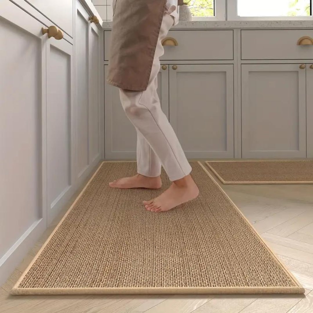 Kitchen Runner Rugs with Cushioned Support Woven Basketweave Non Slip Floor Mat - Image 4
