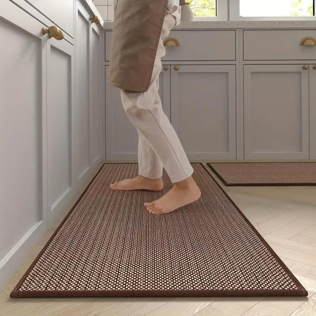 Kitchen Runner Rugs with Cushioned Support Woven Basketweave Non Slip Floor Mat - Image 5