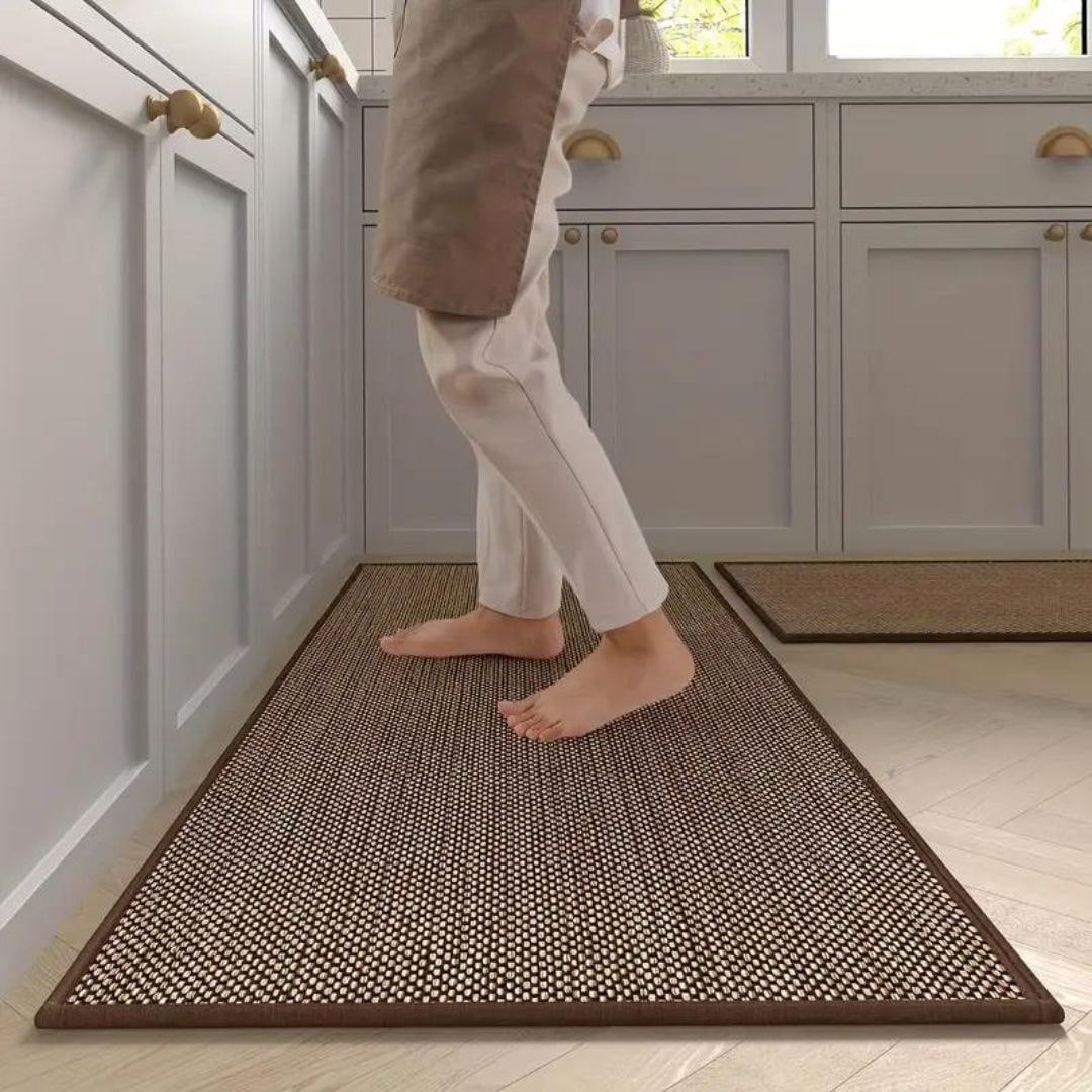 Kitchen Runner Rugs with Cushioned Support Woven Basketweave Non Slip Floor Mat - Image 7