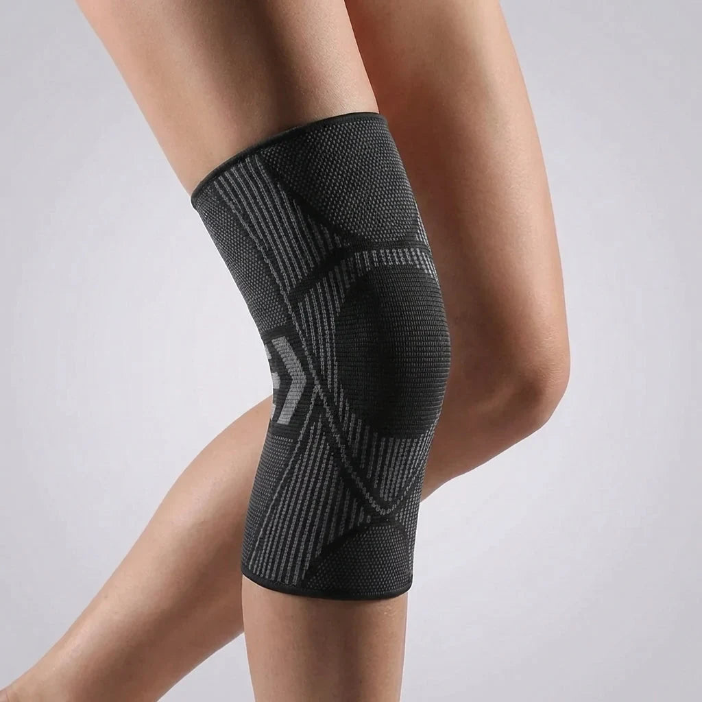 Knee Compression Sleeve with Non-Slip Support and Breathable Knit Design - Image 9