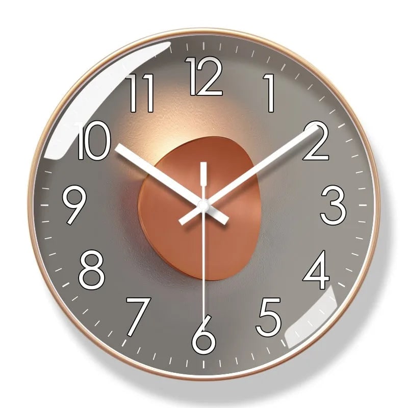 Large Wall Clock with Minimalist Glass Cover and Silent Operation for Modern Decor - Image 8