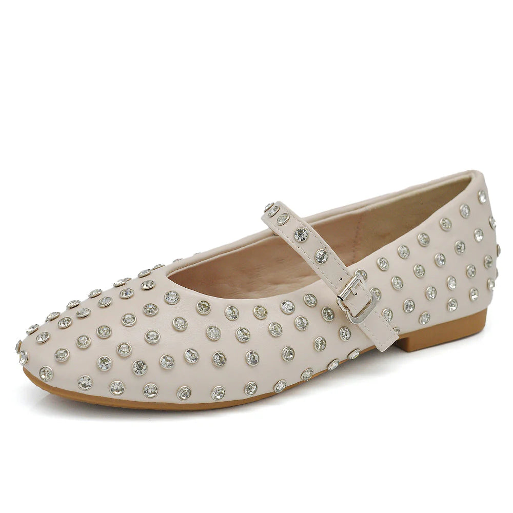 Laura | Ballerine Donna Borchie Strass Cinturino