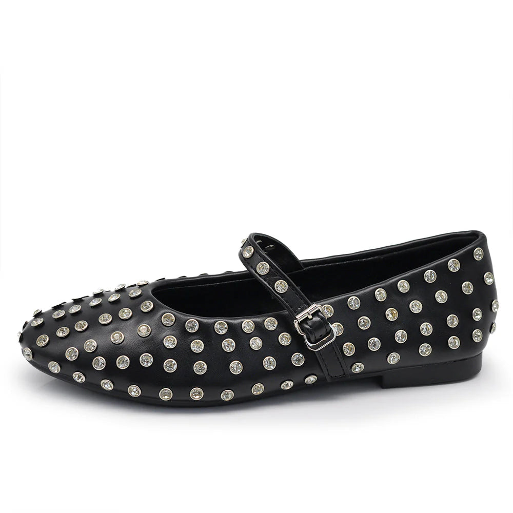 Laura | Ballerine Donna Borchie Strass Cinturino