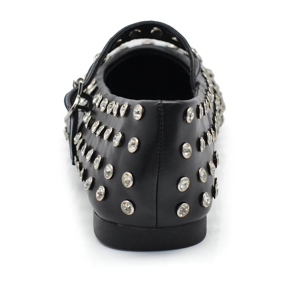 Laura | Ballerine Donna Borchie Strass Cinturino