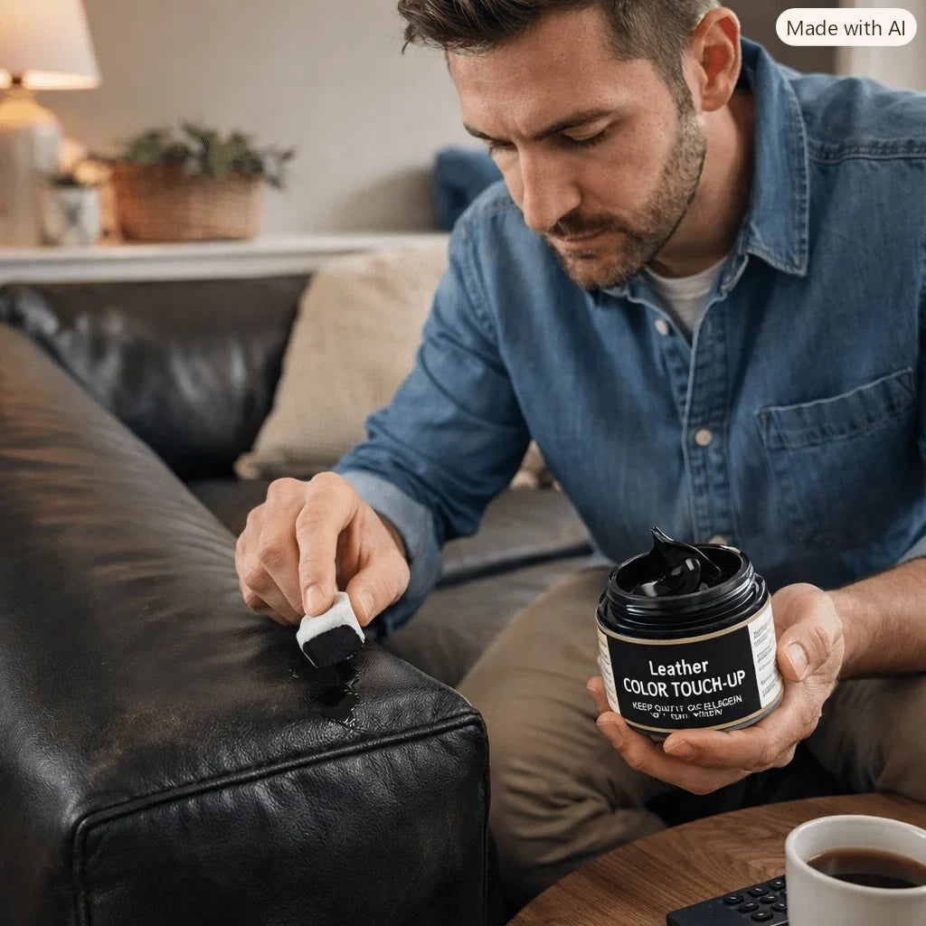 Leather Couch Repair Cream with Color Touch-Up Paste and Restoration Applicator - Image 3