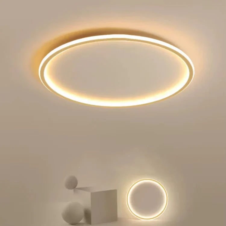 LED Ceiling Light Fixture Flush Mount with Round Minimalist Design and Low Profile Silhouette - Image 3