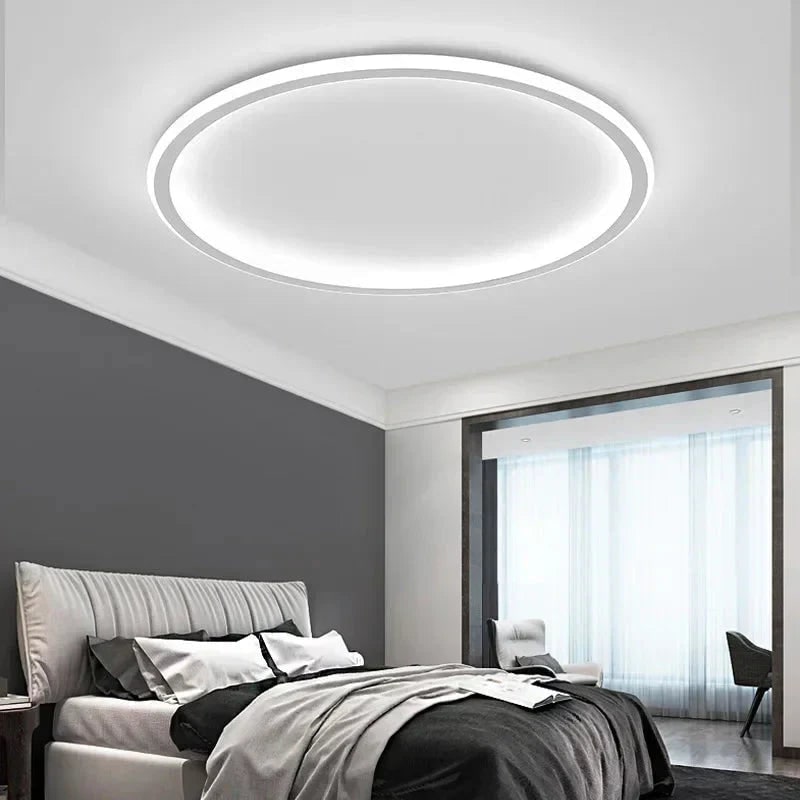LED Ceiling Light Fixture Flush Mount with Round Minimalist Design and Low Profile Silhouette - Image 6