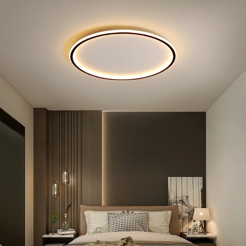 LED Ceiling Light Fixture with Modern Circular Ring Design and Flush Mount - Image 2