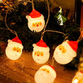 LED Christmas Lights String with 20 Santa Shaped Heads Battery Operated 3 Meter - Image 9