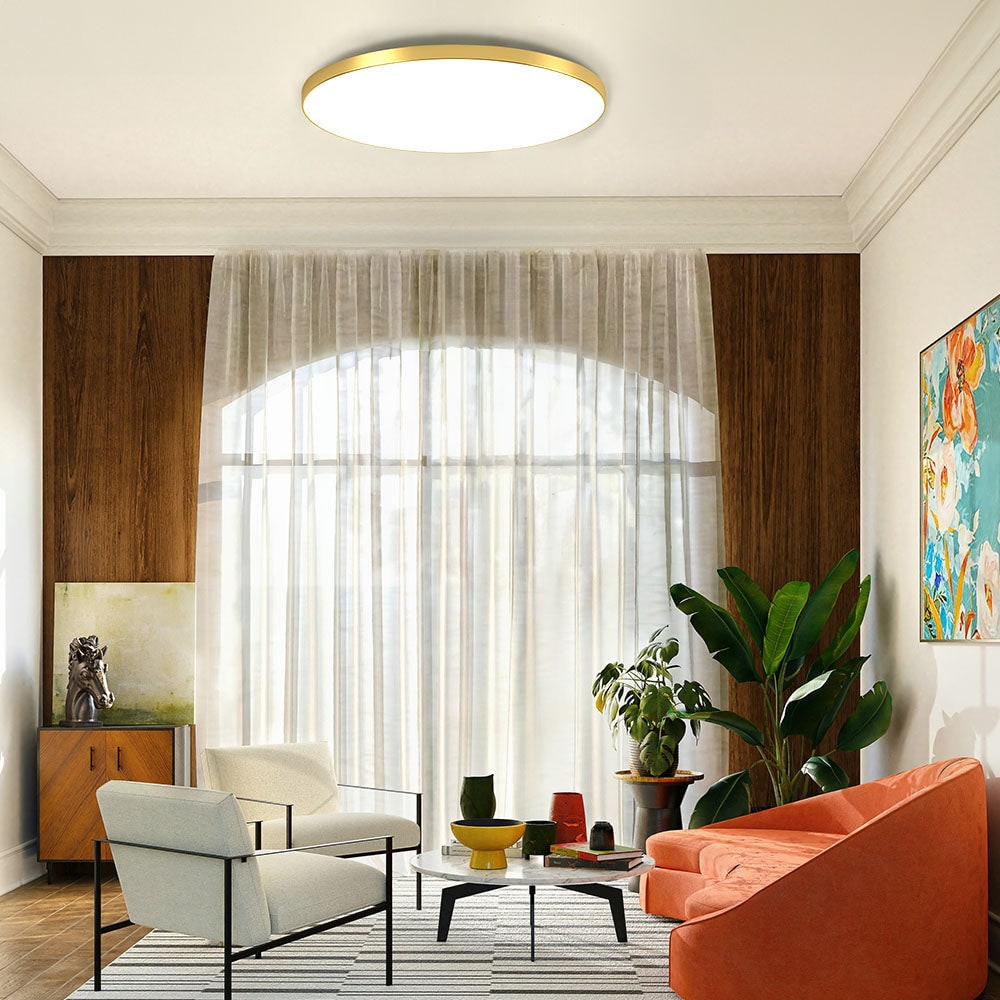 LED Light Fixture Flush Mount Round Ceiling with Modern Minimalist Design - Image 15