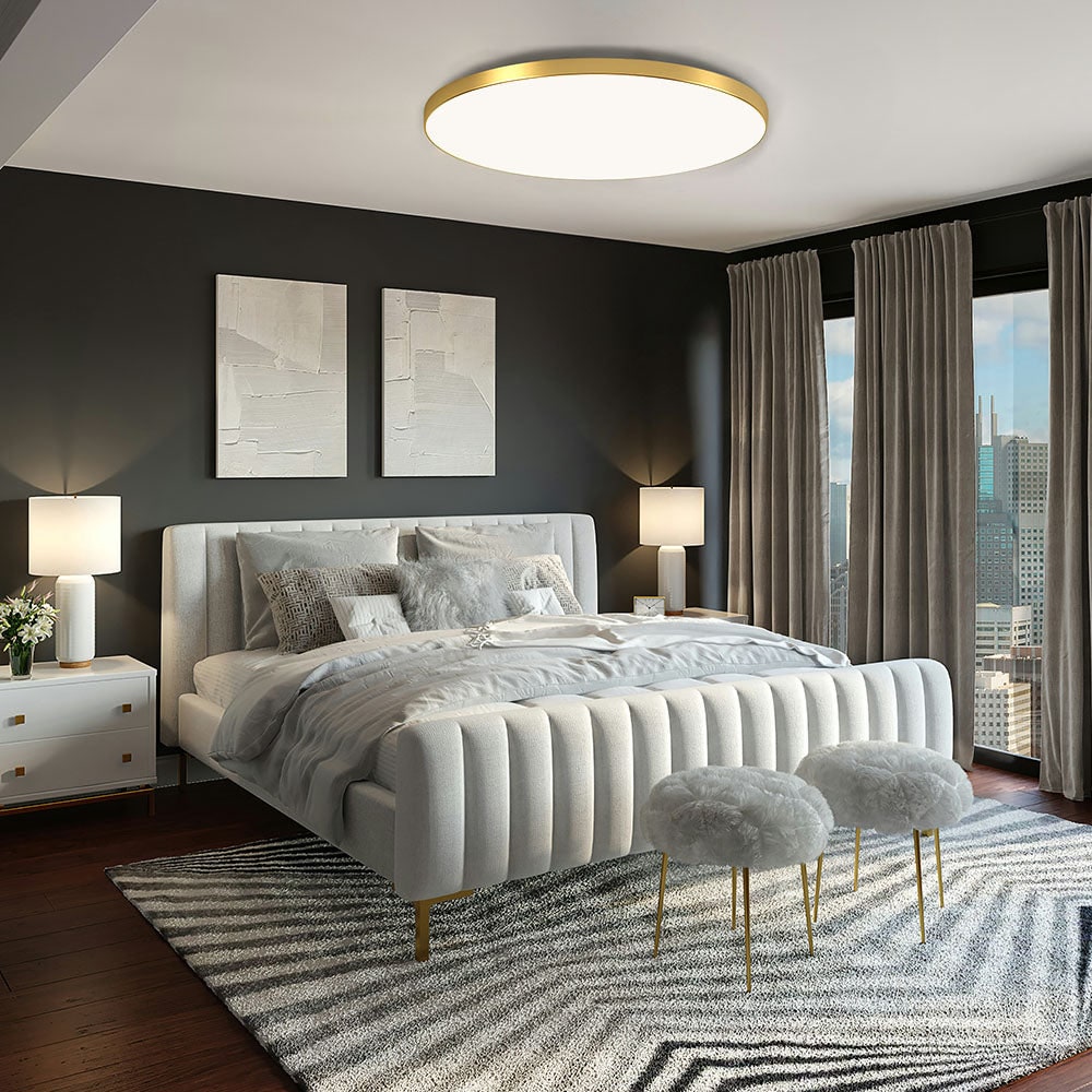 LED Light Fixture Flush Mount Round Ceiling with Modern Minimalist Design - Image 16