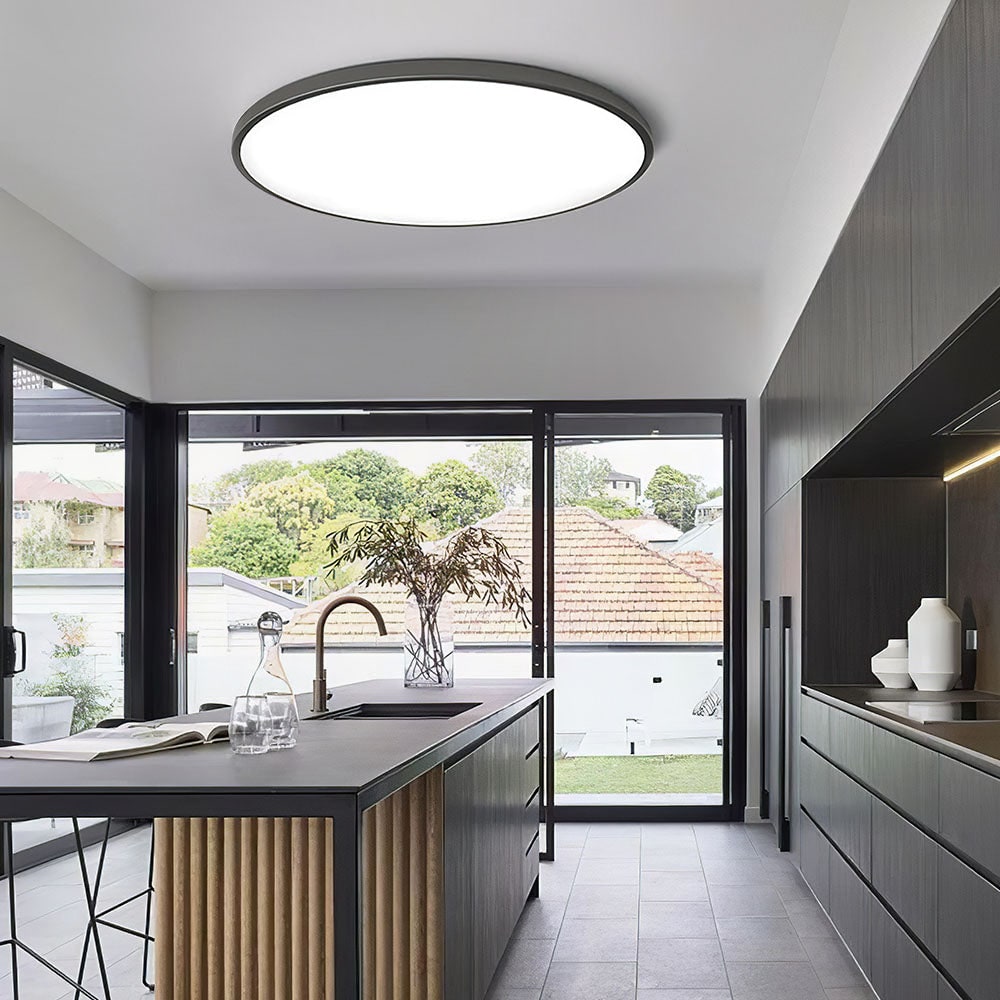 LED Light Fixture Flush Mount Round Ceiling with Modern Minimalist Design - Image 4