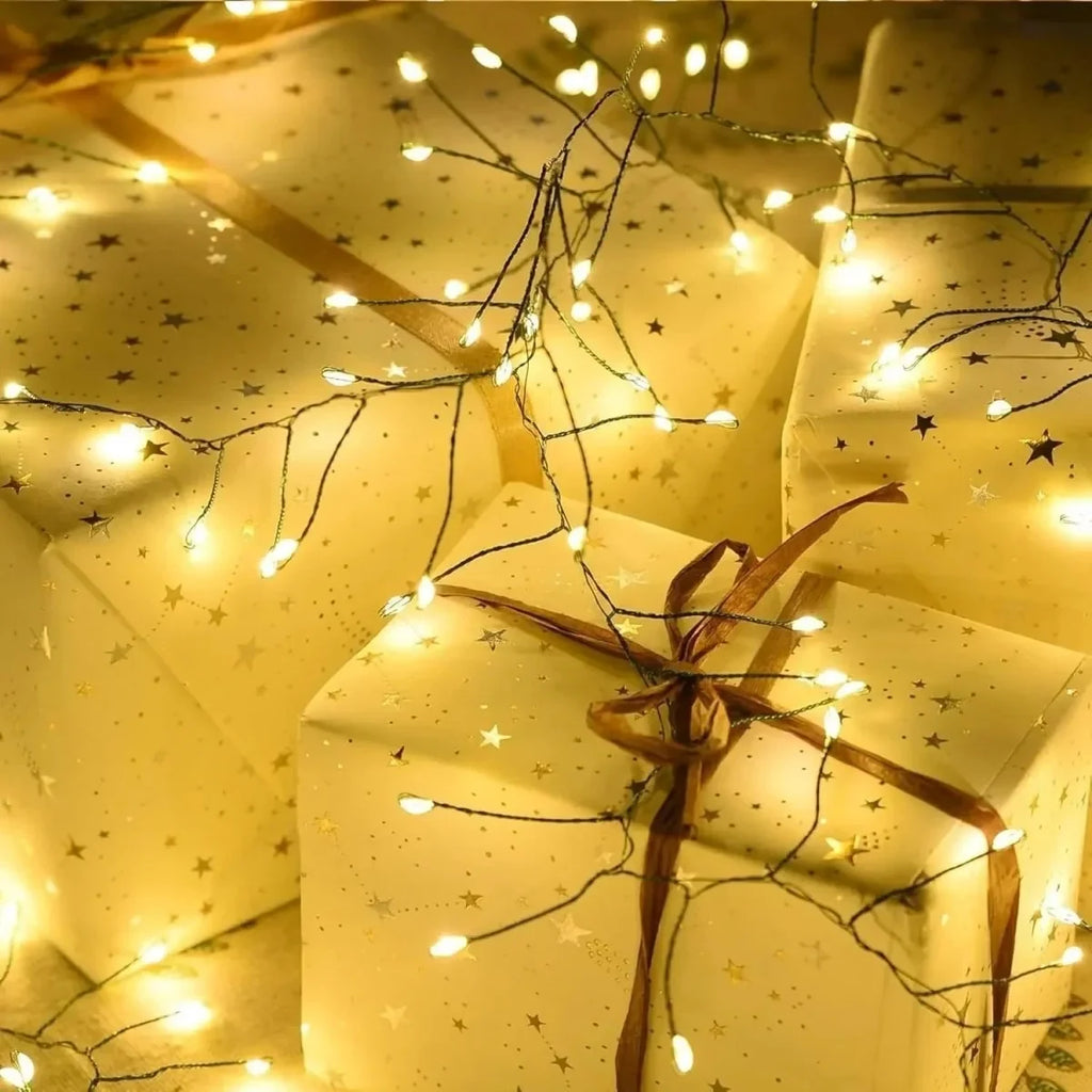 LED String Lights with Remote Control Cluster Firework Design and Eight Modes - Image 3