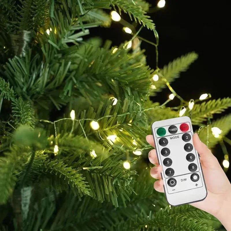 LED String Lights with Remote Control Cluster Firework Design and Eight Modes - Image 5