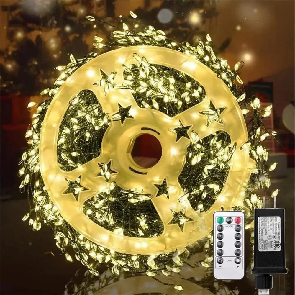 LED String Lights with Remote Control Cluster Firework Design and Eight Modes - Image 7