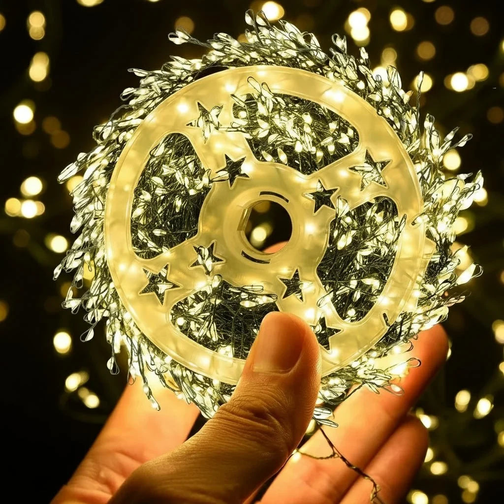LED String Lights with Remote Control Cluster Firework Design and Eight Modes - Image 8