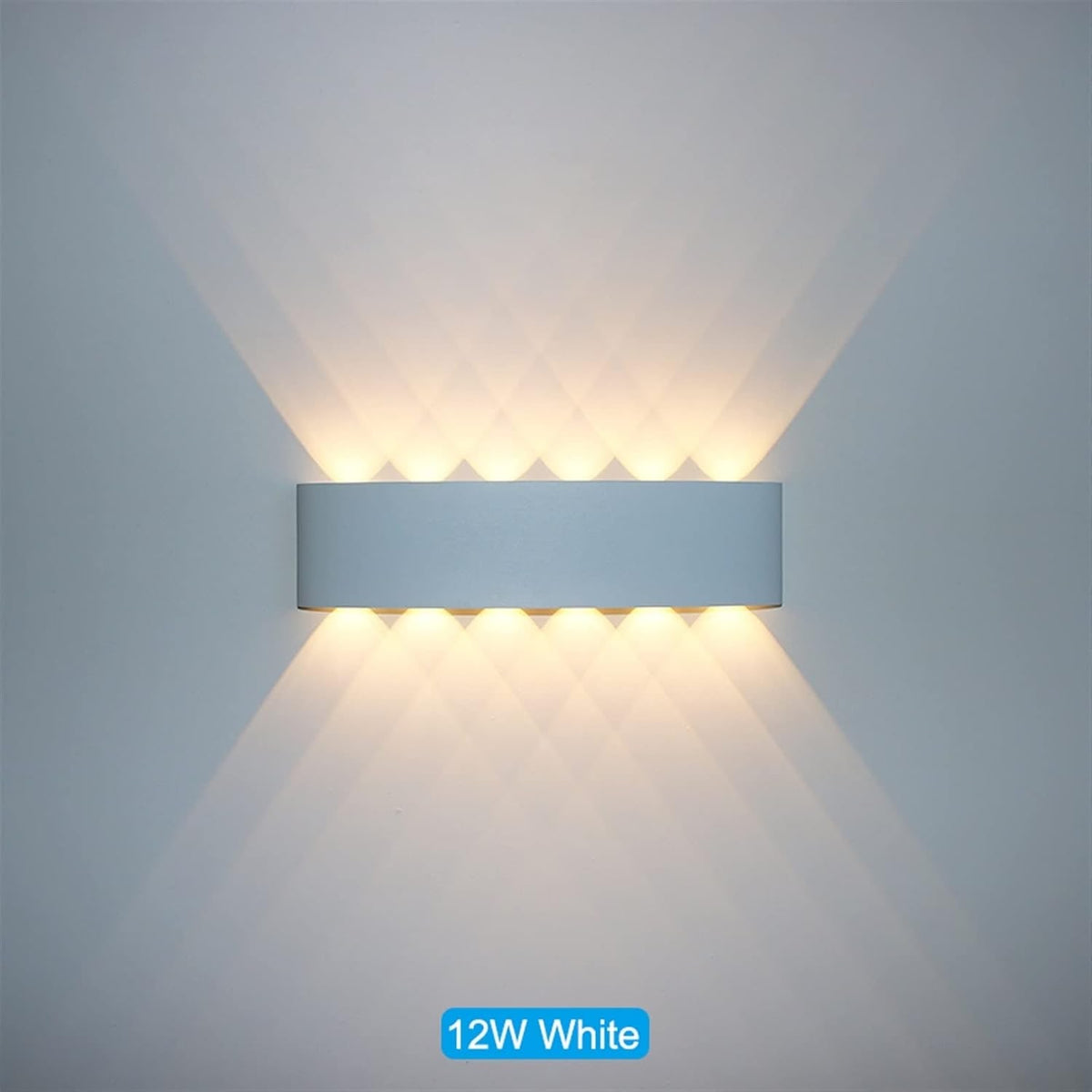 LED Wall Light Sconce with Up and Down Lighting Modern Geometric Design - Image 11