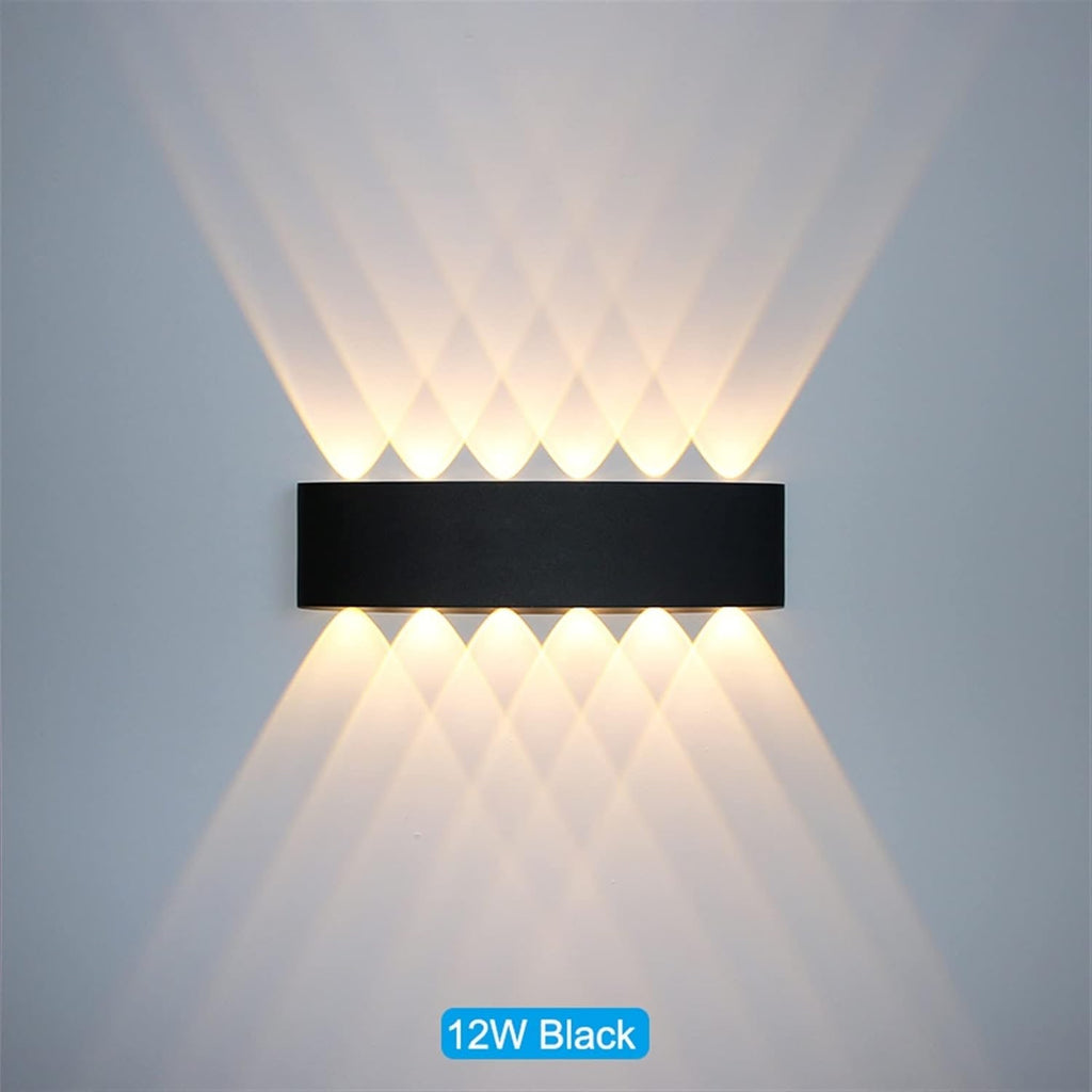 LED Wall Light Sconce with Up and Down Lighting Modern Geometric Design - Image 12