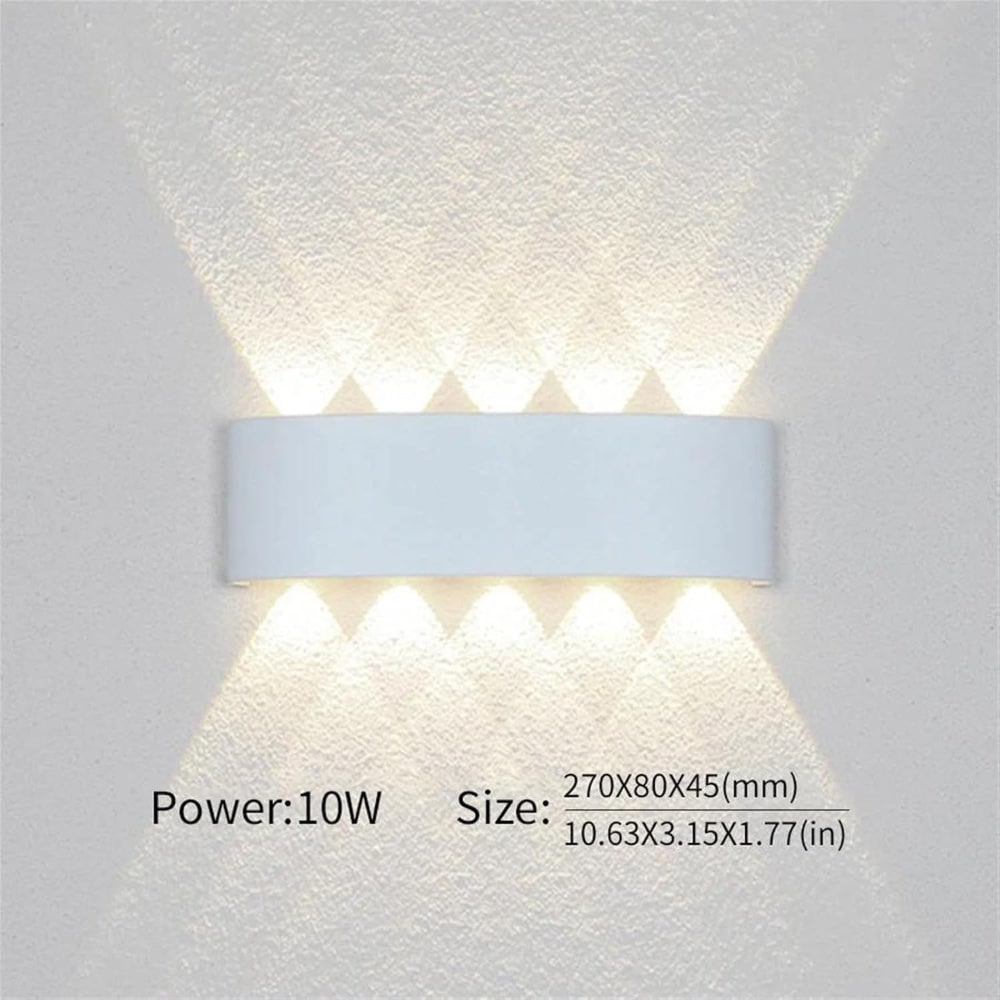 LED Wall Light Sconce with Up and Down Lighting Modern Geometric Design - Image 13