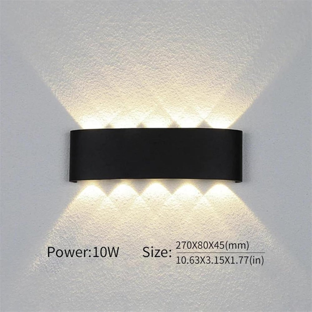 LED Wall Light Sconce with Up and Down Lighting Modern Geometric Design - Image 14