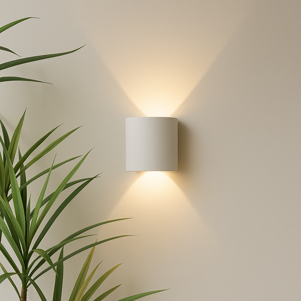 LED Wall Light Sconce with Up and Down Lighting Modern Geometric Design - Image 2