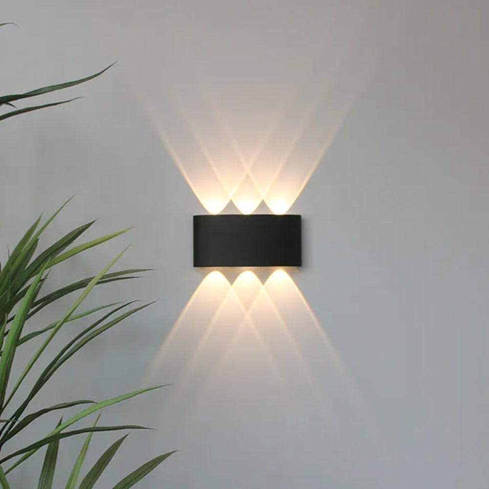 LED Wall Light Sconce with Up and Down Lighting Modern Geometric Design - Image 4