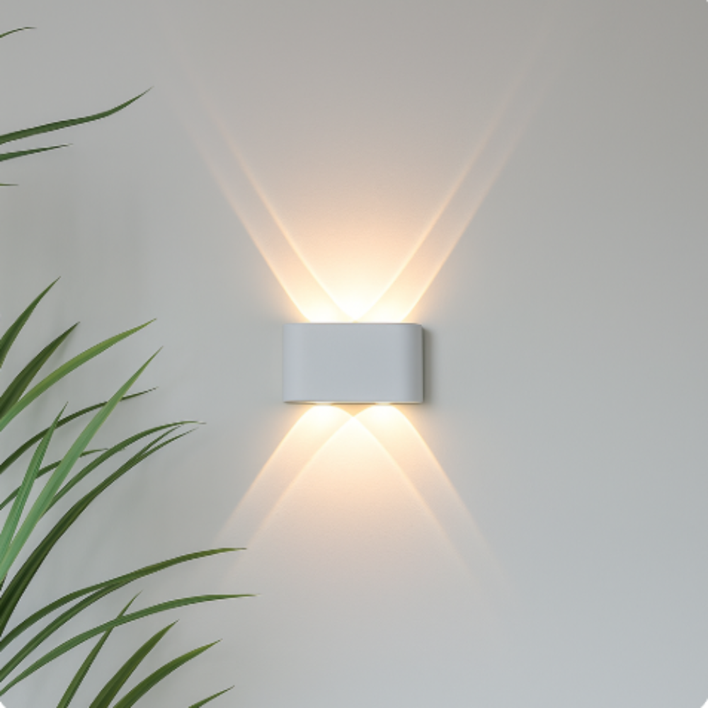 LED Wall Light Sconce with Up and Down Lighting Modern Geometric Design - Image 6