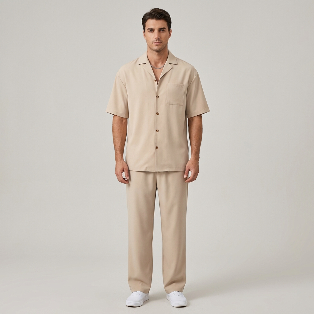 Leonardo | Classico Completo Estivo Uomo Camicia Pantaloni
