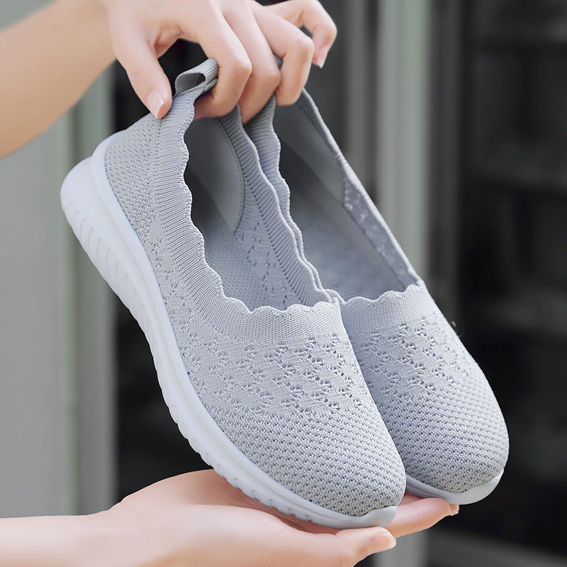 Letizia | Scarpe Ortopedici Donna Mesh Traspirante Grigio Chiaro