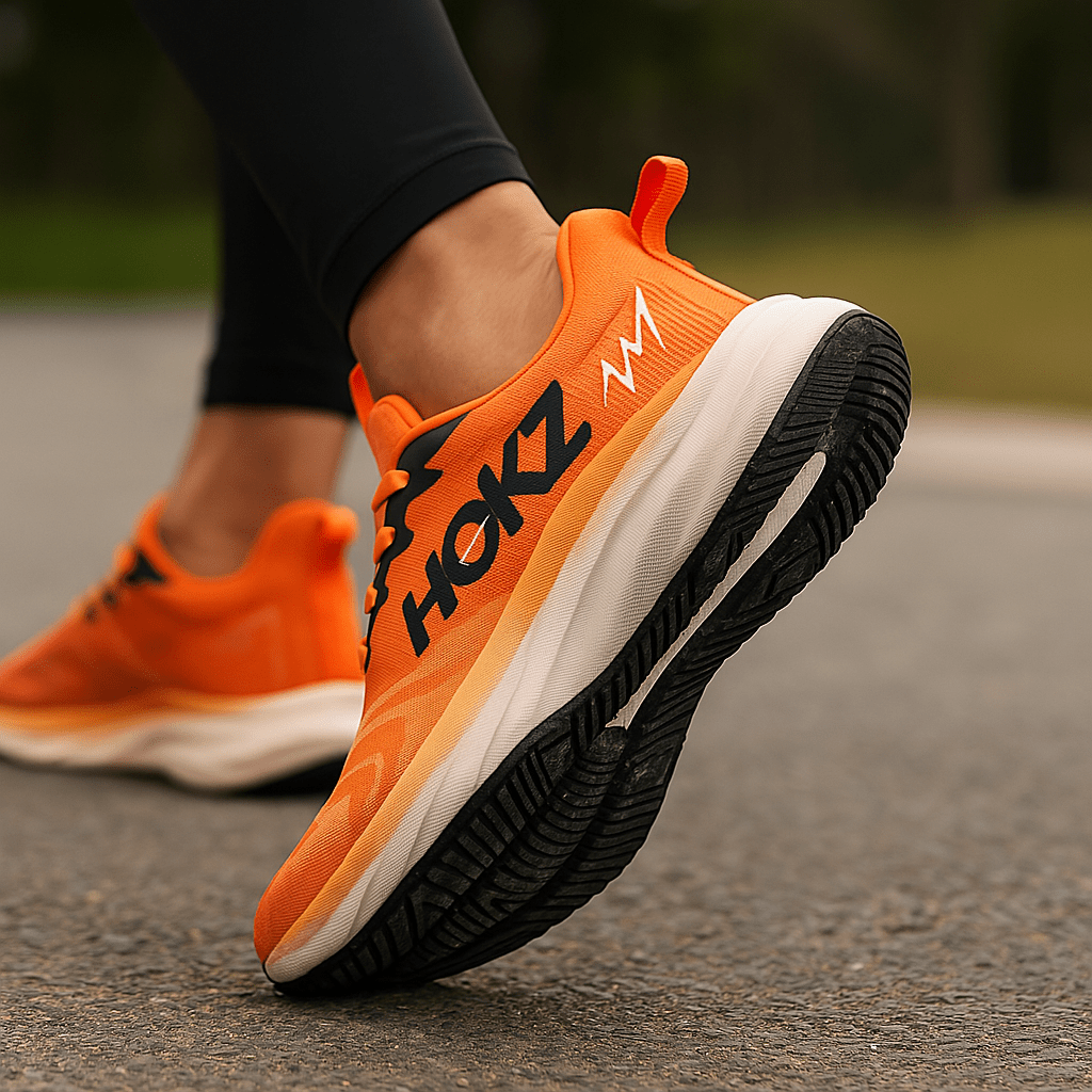 Lightweight Running Shoes with Cushioned Mesh Upper and Lace Up Closure for Training - Image 1
